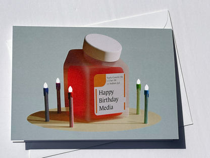 Science Happy Birthday Card – Media